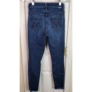 Mother The Stunner Ankle Step Fray Stretch Jeans in Disco Dolls Women’s 25 X 27"